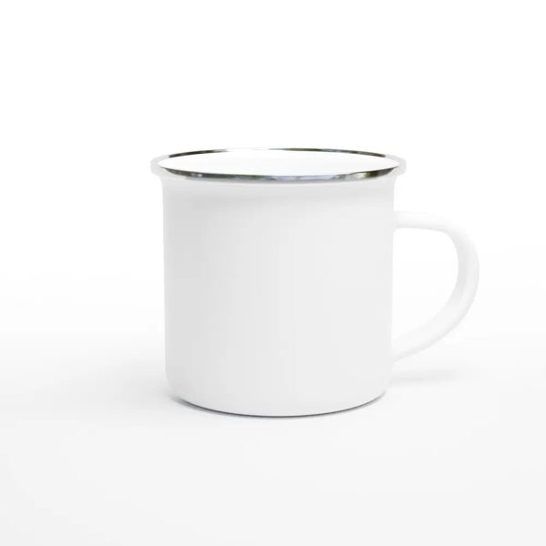 Emaille-Tasse mit personalisiertem Kinderbuch-Motiv